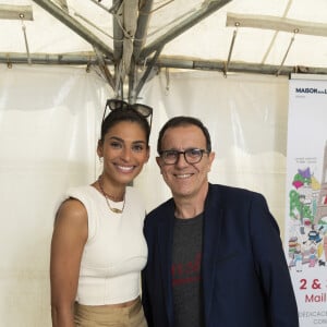 Exclusif - Tatiana Silva et Thierry Beccaro - Festival des Livres et des Artistes organisé par l'association "Lecture pour Tous" engagée dans la lutte contre l'illettrisme au Mail Branly à Paris le 2 juillet 2022. © Pierre Perusseau / Jack Tribeca / Bestimage 