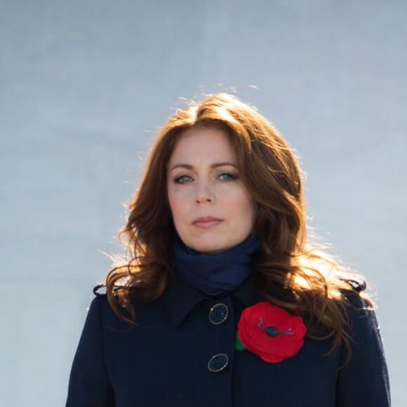 Actuellement âgé de 15 ans, le fils de la chanteuse réside au Canada
Isabelle Boulay lors des commémorations des 100 ans de la bataille de la Crête de Vimy, (100 ans jour pour jour, le 9 avril 1917) dans laquelle de nombreux Canadiens ont trouvé la mort lors de la Première Guerre mondiale, au Mémorial national du Canada, à Vimy, France, le 9 avril 2017. © Cyril Moreau/Bestimage 