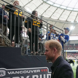 Prince Harry, duc de Sussex, lors du match opposant les Argonauts de Toronto et les Blue Bombers de Winnipeg dans le cadre de la Grey Cup à Vancouver, Canada. Le 17 novembre 2024. Photo by Darryl Dyck/CP/ABACAPRESS.COM