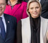 Charlene a rejoint son époux pour la remise de Médailles de l'Éducation physique et des Sports
Le prince Albert II de Monaco et la princesse Charlene offrent des cadeaux aux personnes âgées de la principauté au siège de la Croix Rouge à Monaco le 14 novembre 2024 dans le cadre des célébrations de la Fête Nationale monégasque. © Olivier Huitel / Pool Monaco / Bestimage 