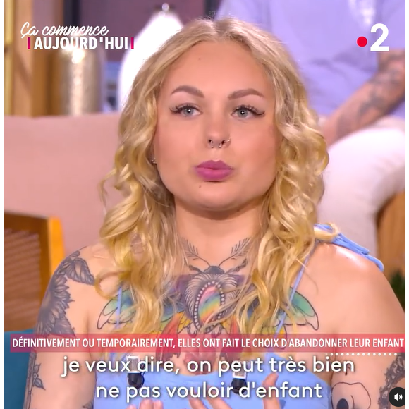 Il s'agit d'Ali, passée en 2023 dans le programme de France 2
Ali lors de son passage dans "Ca commence aujourd'hui", sur France 2, en 2023