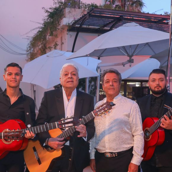 Exclusif - Enrico Macias, Chico and the Gypsies - Backstage - Enregistrement de l'émission "La Fête de la chanson à l'Orientale" à l'hôtel Fairmont de Tanger au Maroc, diffusée le 22 novembre sur France 3 © Philippe Doignon / Bestimage 