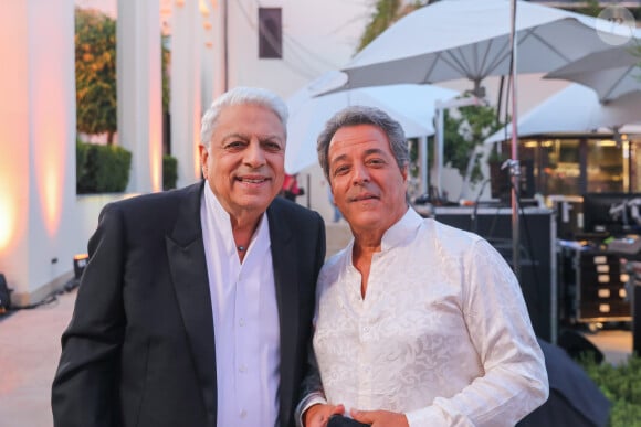 Exclusif - Enrico Macias et Chico - Backstage - Enregistrement de l'émission "La Fête de la chanson à l'Orientale" à l'hôtel Fairmont de Tanger au Maroc, diffusée le 22 novembre sur France 3 © Philippe Doignon / Bestimage 