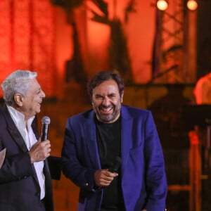 Exclusif - André Manoukian, Laury Thilleman et Enrico Macias - Enregistrement de l'émission "La Fête de la chanson à l'Orientale" à l'hôtel Fairmont de Tanger au Maroc, diffusée le 22 novembre sur France 3 © Philippe Doignon / Bestimage 