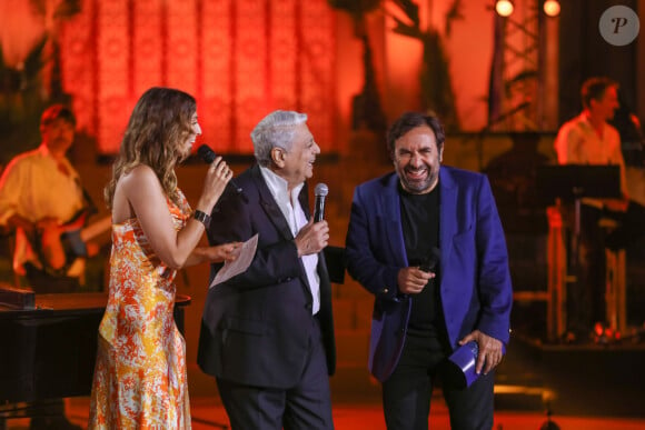 Exclusif - André Manoukian, Laury Thilleman et Enrico Macias - Enregistrement de l'émission "La Fête de la chanson à l'Orientale" à l'hôtel Fairmont de Tanger au Maroc, diffusée le 22 novembre sur France 3 © Philippe Doignon / Bestimage 