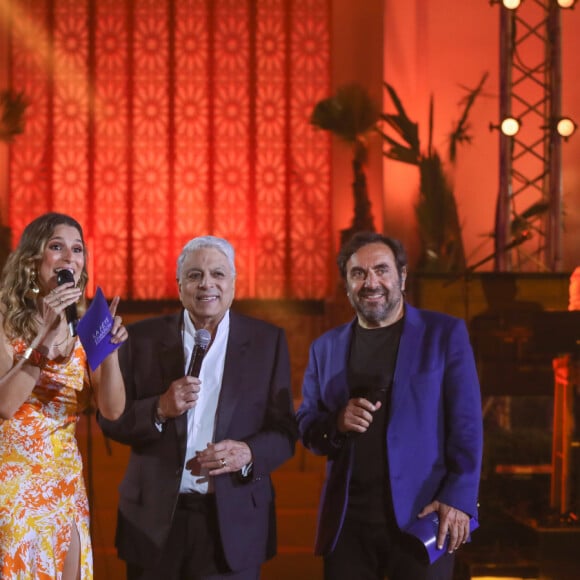 Exclusif - André Manoukian, Laury Thilleman et Enrico Macias - Enregistrement de l'émission "La Fête de la chanson à l'Orientale" à l'hôtel Fairmont de Tanger au Maroc, diffusée le 22 novembre sur France 3 © Philippe Doignon / Bestimage 