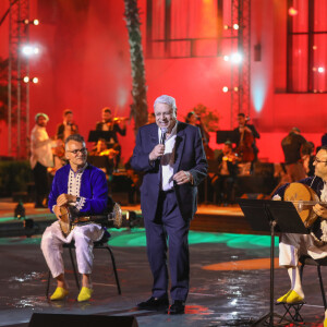 Exclusif - Enrico Macias - Enregistrement de l'émission "La Fête de la chanson à l'Orientale" à l'hôtel Fairmont de Tanger au Maroc, diffusée le 22 novembre sur France 3 © Philippe Doignon / Bestimage 