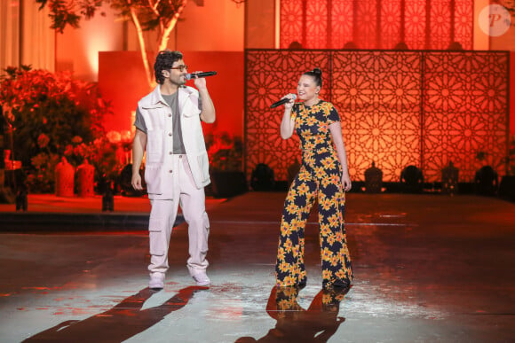 Exclusif - Anne Sila et Symon - Enregistrement de l'émission "La Fête de la chanson à l'Orientale" à l'hôtel Fairmont de Tanger au Maroc, diffusée le 22 novembre sur France 3 © Philippe Doignon / Bestimage 