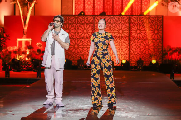 Exclusif - Anne Sila et Symon - Enregistrement de l'émission "La Fête de la chanson à l'Orientale" à l'hôtel Fairmont de Tanger au Maroc, diffusée le 22 novembre sur France 3 © Philippe Doignon / Bestimage 