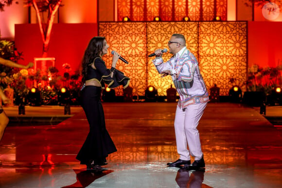 Exclusif - Faudel et Mimaa - Enregistrement de l'émission "La Fête de la chanson à l'Orientale" à l'hôtel Fairmont de Tanger au Maroc, diffusée le 22 novembre sur France 3 © Philippe Doignon / Bestimage 