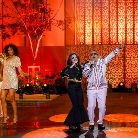 Exclusif - Faudel et Mimaa - Enregistrement de l'émission "La Fête de la chanson à l'Orientale" à l'hôtel Fairmont de Tanger au Maroc, diffusée le 22 novembre sur France 3 © Philippe Doignon / Bestimage 