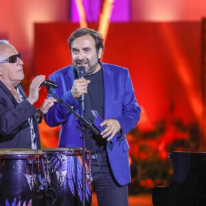 Exclusif - Gilbert Montagné et André Manoukian - Enregistrement de l'émission "La Fête de la chanson à l'Orientale" à l'hôtel Fairmont de Tanger au Maroc, diffusée le 22 novembre sur France 3 © Philippe Doignon / Bestimage 