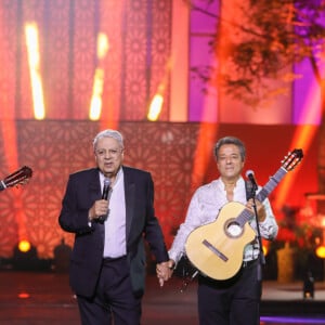 Exclusif - Enrico Macias, Chico and the Gypsies - Enregistrement de l'émission "La Fête de la chanson à l'Orientale" à l'hôtel Fairmont de Tanger au Maroc, diffusée le 22 novembre sur France 3 © Philippe Doignon / Bestimage 