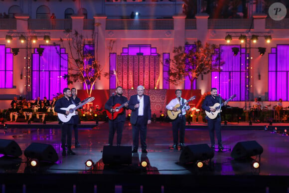 Exclusif - Enrico Macias, Chico and the Gypsies - Enregistrement de l'émission "La Fête de la chanson à l'Orientale" à l'hôtel Fairmont de Tanger au Maroc, diffusée le 22 novembre sur France 3 © Philippe Doignon / Bestimage 