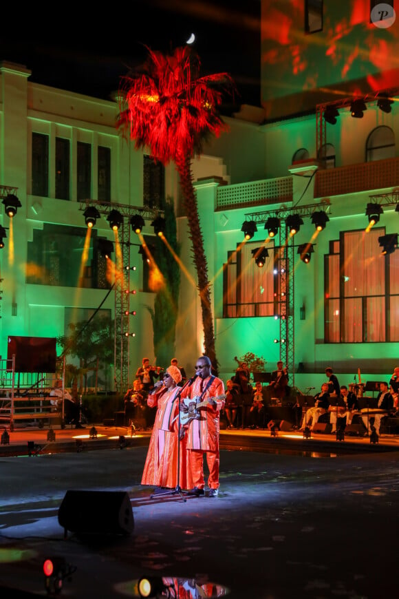 Exclusif - Amadou et Mariam - Enregistrement de l'émission "La Fête de la chanson à l'Orientale" à l'hôtel Fairmont de Tanger au Maroc, diffusée le 22 novembre sur France 3 © Philippe Doignon / Bestimage 