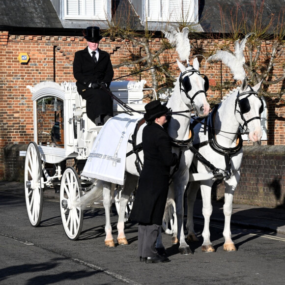 Funérailles de Liam Payne à l'église St Mary à Amersham, le 20 novembre 2024. L'ex-membre du groupe One Direction a chuté du troisième étage, le 16 octobre 2024, depuis le balcon de sa chambre d'hôtel. Celle-ci a été retrouvé saccagée. 