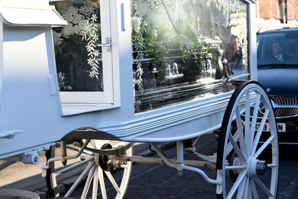 Funérailles de Liam Payne à l'église St Mary à Amersham, le 20 novembre 2024. L'ex-membre du groupe One Direction a chuté du troisième étage, le 16 octobre 2024, depuis le balcon de sa chambre d'hôtel. Celle-ci a été retrouvé saccagée. 