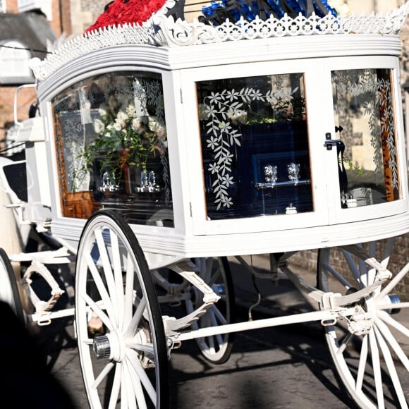 Funérailles de Liam Payne à l'église St Mary à Amersham, le 20 novembre 2024. L'ex-membre du groupe One Direction a chuté du troisième étage, le 16 octobre 2024, depuis le balcon de sa chambre d'hôtel. Celle-ci a été retrouvé saccagée. 