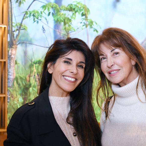 Exclusif - Reem Kherici et Narjiss Slaoui-Falcoz à l'inauguration du Flagship Eluxtravel, un nouveau salon de voyage design et lumineux à Paris le 14 novembre 2024. © Rachid Bellak / Bestimage