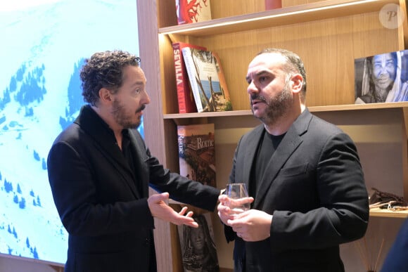 Exclusif - Guillaume Gallienne et François-Xavier Demaison à l'inauguration du Flagship Eluxtravel, un nouveau salon de voyage design et lumineux à Paris le 14 novembre 2024. © Rachid Bellak / Bestimage