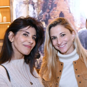 Exclusif - Reem Kherici, guest, Victoria Dauberville à l'inauguration du Flagship Eluxtravel, un nouveau salon de voyage design et lumineux à Paris le 14 novembre 2024. © Rachid Bellak / Bestimage