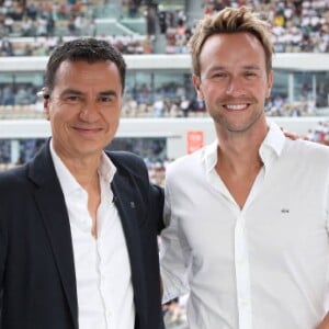 Cyril Féraud et Laurent Luyat, très proches à la ville : Les deux animateurs vont se retrouver dans un projet à la télé
Exclusif - Laurent Luyat et Cyril Féraud - Plateau de France Télévision lors des Internationaux de France de Tennis de Roland Garros 2023 - Jour 15 à Paris.