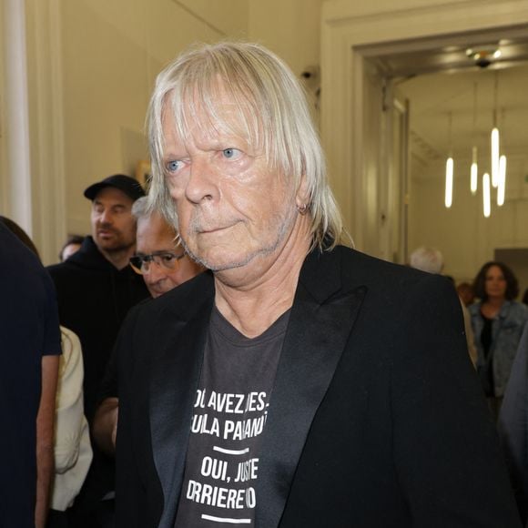 Exclusif - Le chanteur Renaud (Renaud Séchan) - Vernissage de l'exposition "Renaud, Des mots et des images" qui se tiendra jusqu'au 14 septembre à la Mairie du 13ème à Paris le 5 septembre 2024.