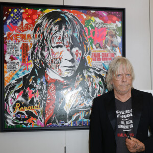 Exclusif - Le chanteur Renaud (Renaud Séchan) - Vernissage de l'exposition "Renaud, Des mots et des images" qui se tiendra jusqu'au 14 septembre à la Mairie du 13ème à Paris le 5 septembre 2024.