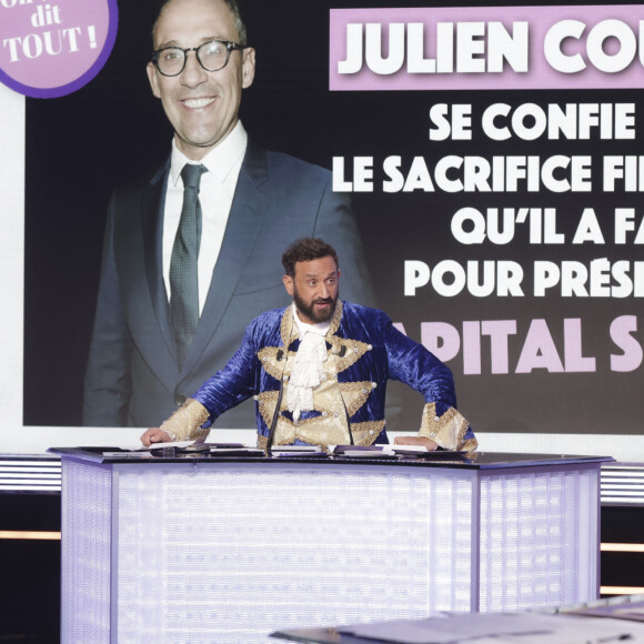 Exclusif - Cyril Hanouna sur le plateau de l'émission "Face à Hanouna" diffusée le 23 novembre 2024 - Paris le 21 novembre 2024 - © Jack Tribeca / Bestimage 