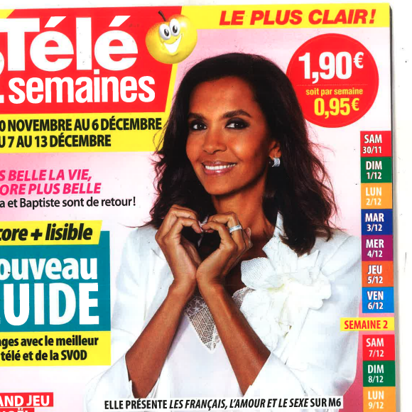Couverture du magazine Télé 2 semaines avec Karine Le Marchand en couverture.