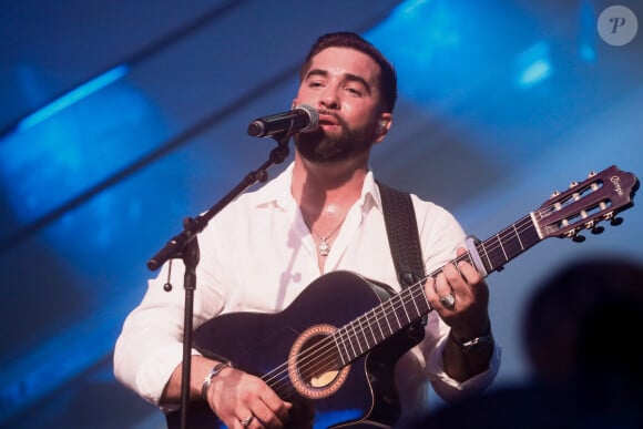 Exclusif - Kendji Girac - Célébration des 10 ans du centre commercial Beaugrenelle à Paris, France. Le 12 octobre 2023. © Christophe Clovis / Bestimage 