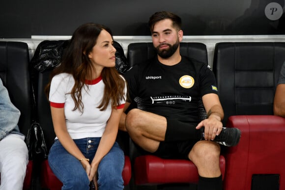 Kendji Girac - Match des Légendes, la rencontre qui mêle le football et le rugby au profit de l'association de P. Olmeta (ancien gardien de but et co-fondateur de l'association), "Un sourire, un espoir pour la vie" s'est déroulé à Nice à l'Allianz Riviera. © Bruno Bebert/Bestimage