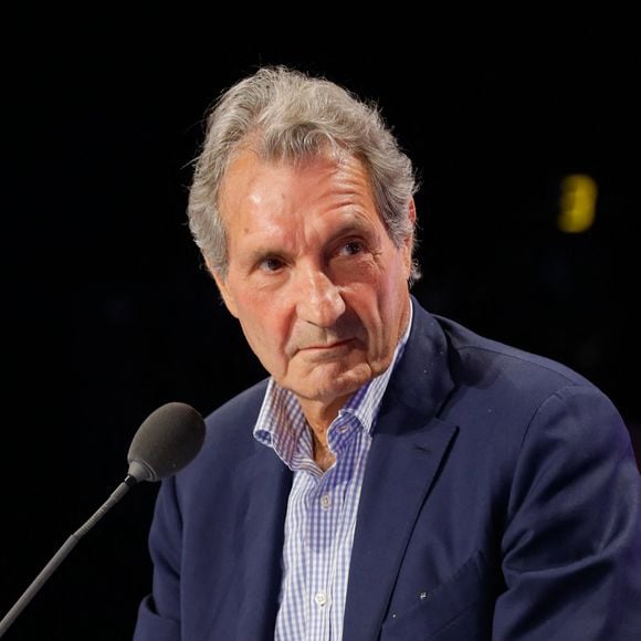 Semi-exclusif - Jean-Jacques Bourdin - Conférence de presse de rentrée de BFMTV saison 2021/2022 à l'Altice Campus à Paris, France, le 25 août 2021. © Christophe Clovis/Bestimage