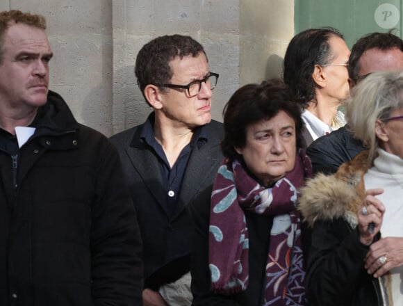 Dany Boon à la cérémonie d'enterrement de l'acteur français Michel Blanc à l'église Saint Eustache à Paris, France, le 10 octobre 2024.