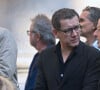 Dany Boon, en partance pour la cérémonie d'enterrement de l'acteur français Michel Blanc à l'église Saint Eustache à Paris, France, le 10 octobre 2024.