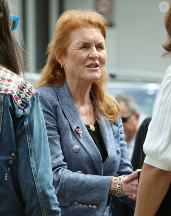 Exclusif - Sarah Ferguson, la duchesse d'York au départ de l'aéroport de Perth, en Australie.