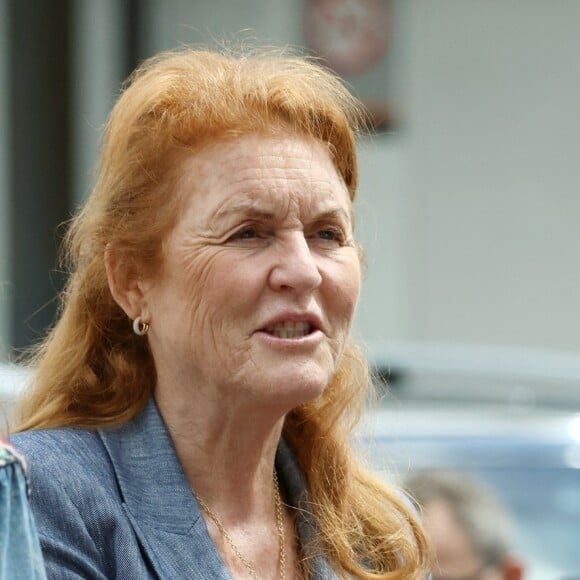 Exclusif - Sarah Ferguson, la duchesse d'York au départ de l'aéroport de Perth, en Australie.