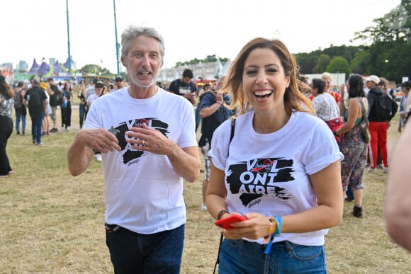 Antoine de Caunes et Léa Salamé - Festival Solidays 2022 à l'hippodrome ParisLongchamp le 24 juin 2022.