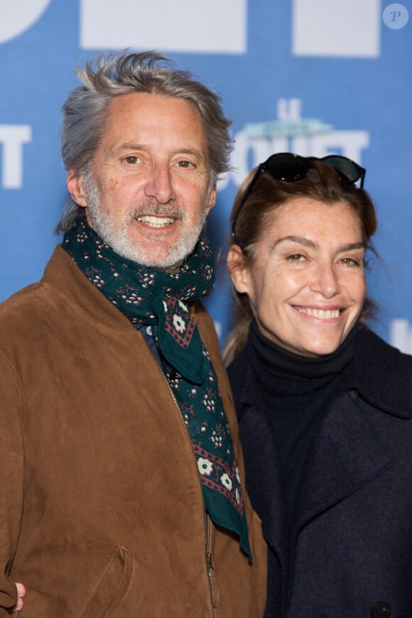 Antoine de Caunes and Daphne Roulier attend 'Le Nouveau Jouet' Paris film premiere at Le Grand Rex on October 09, 2022 in Paris, France. Photo by Nasser Berzane/ABACAPRESS.COM