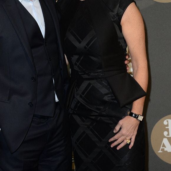 Antoine de Caunes et Daphné Roulier lors de la soirée des 30 ans de Canal Plus qui s'est tenue au Palais de Tokyo à Paris, France, le 4 novembre 2014. Photo par Nicolas Briquet/ABACAPRESS.COM