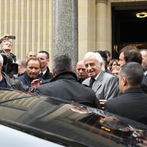 Jean-Paul Belmondo - Obsèques de Charles Gérard en la cathédrale arménienne Saint-Jean-Baptiste de Paris. Le 26 septembre 2019  Funerals of the french actor Charles Gerard in Paris. On September 26th 2019 