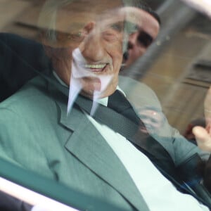 Jean-Paul Belmondo - Obsèques de Charles Gérard en la cathédrale arménienne Saint-Jean-Baptiste de Paris. Le 26 septembre 2019  Funerals of the french actor Charles Gerard in Paris. On September 26th 2019 