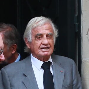 Jean-Paul Belmondo - Obsèques de Charles Gérard en la cathédrale arménienne Saint-Jean-Baptiste de Paris le 25 septembre 2019.  Funerals of the french actor Charles Gerard in Paris. On September 26th 2019 