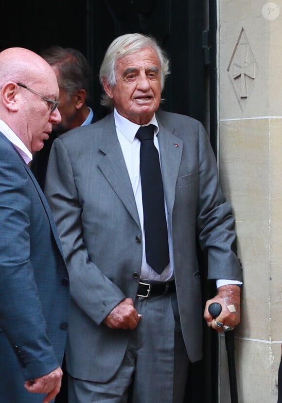 Jean-Paul Belmondo - Obsèques de Charles Gérard en la cathédrale arménienne Saint-Jean-Baptiste de Paris le 25 septembre 2019.  Funerals of the french actor Charles Gerard in Paris. On September 26th 2019 