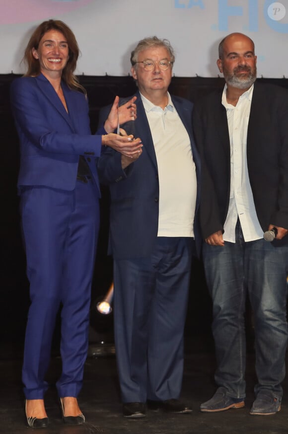 Fanny Herrero et Dominique Besnehard lors de la cérémonie de clôture du festival international du film de La Rochelle, France, le 15 septembre 2018. © Patrick Bernard/Bestimage