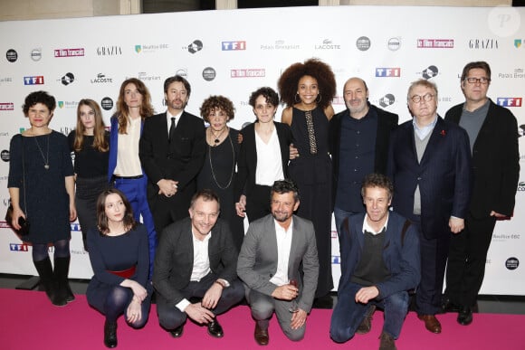 Fanny Herrero, Liliane Rovere, Thibault de Montalembert, Fanny Sidney, Stéfi Celma, Cédric Klapisch, Dominique Besnehard - 23ème cérémonie des Trophées du Film Français au palais Brongniart à Paris, le 2 février 2016.