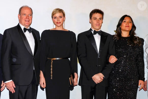 Le prince Albert II de Monaco, la princesse Charlène de Monaco, Louis Ducruet et sa femme Marie - 3ème édition du "Festival des Etoilés Monte-Carlo" face à 7 étoiles Michelin un spectacle culinaire 4 chefs étoilés à la Salle Empire de l'Hôtel de Paris Monte-Carlo à Monaco, le 11 novembre 2023. © Claudia Albuquerque/Bestimage 