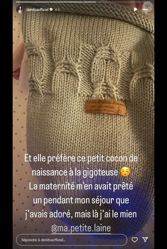 La jolie bulgare de 38 ans a ensuite précisé que le nouveau-né dormait même dans "un cocon de naissance" plutôt que dans une gigoteuse.
Denitsa Ikonomova rassure ses abonnés inquiets au sujet de son bébé sur Instagram.