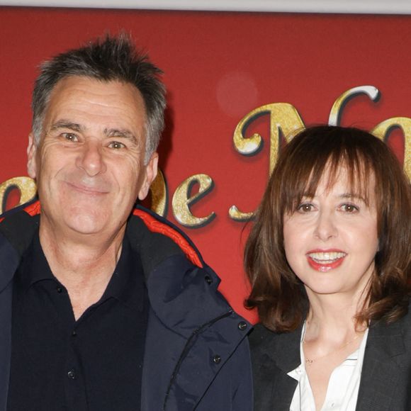 Valérie Bonneton et son compagnon Edouard - Avant-première du film "Les boules de Noël" au cinéma Pathé-Wepler à Paris. Le 14 novembre 2024 © Coadic Guirec / Bestimage