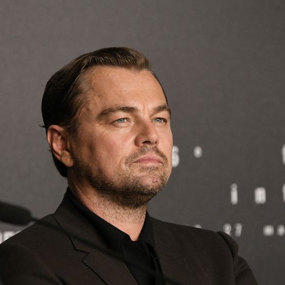 Leonardo Dicaprio à la conférence de presse du film Killers Of The Flower Moon" lors du 76ème Festival International du Film de Cannes le 21 mai 2023. © Pool / Bestimage